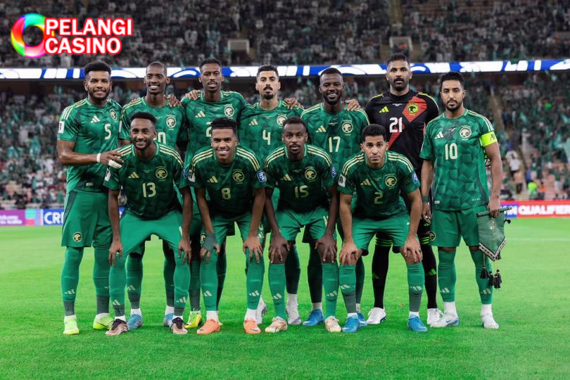 Starting XI Timnas Arab Saudi saat melawan Timnas Indonesia di matchday 1 babak ketiga Kualifikasi Piala Dunia 2026 zona Asia