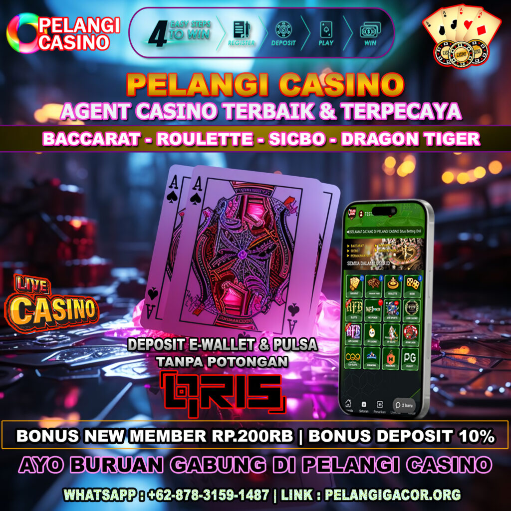 BUKTI KEMENANGAN MEMBER SETIA PELANGI CASINO