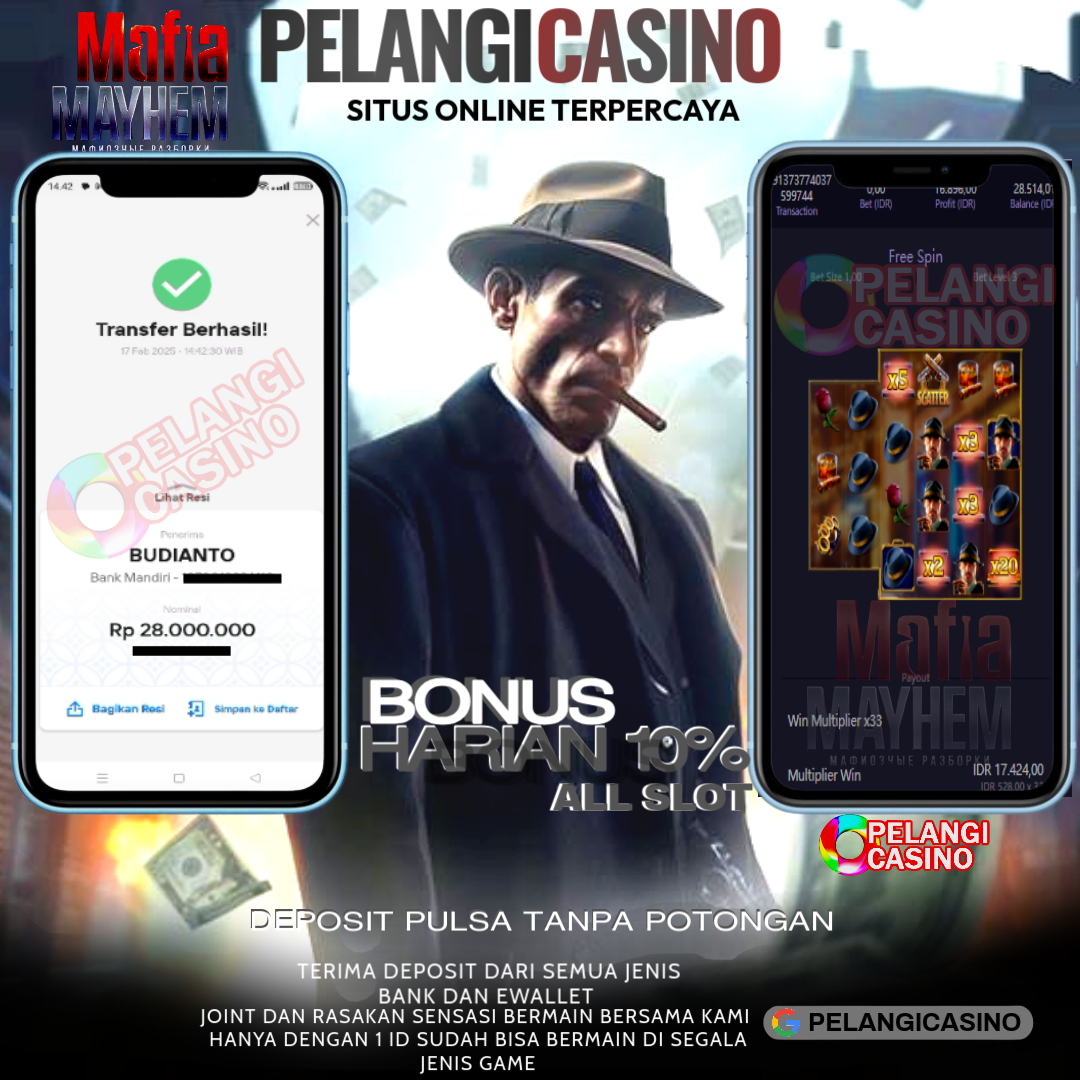 BUKTI KEMENANGAN MEMBER SETIA PELANGI CASINO 22 Februari 2025